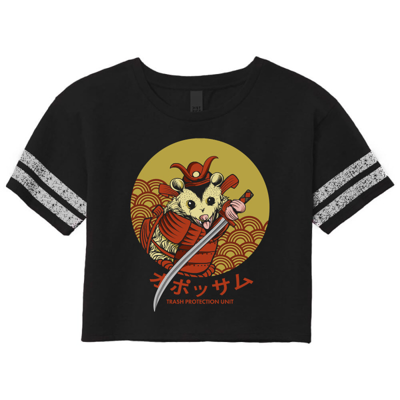 Hot Trend Samurai Opossum Trash Protection Unit Scorecard Crop Tee by macklinsampson | Artistshot