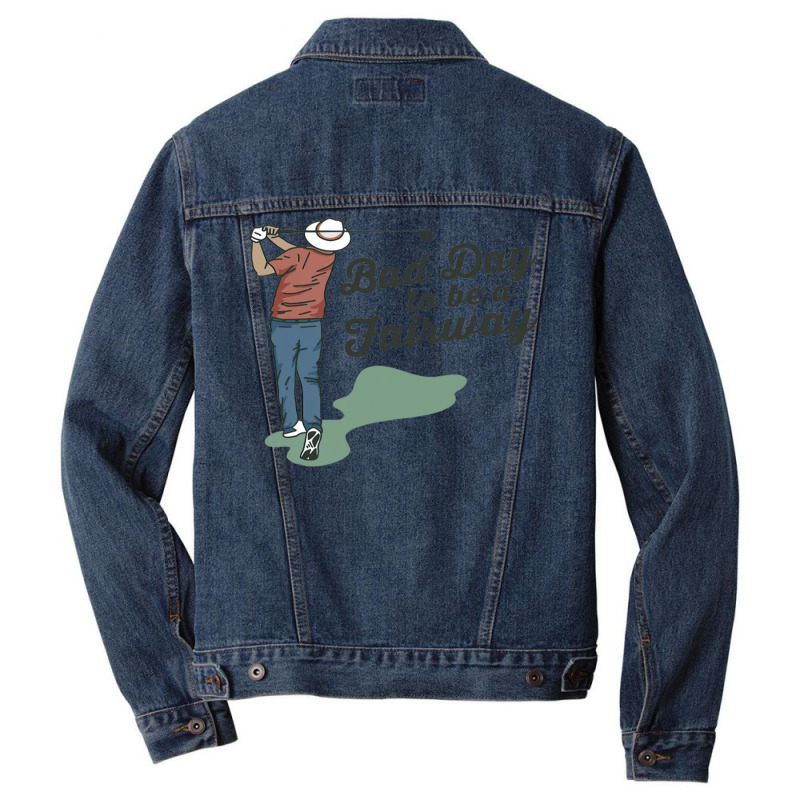 Bob Does Sports Merch Bad Day To Be A Fairway Men Denim Jacket by ronishsilca6 | Artistshot