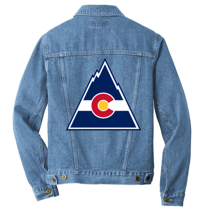 Vintage Colorado Hockey Retro Rockies Men Denim Jacket By Dghoa55