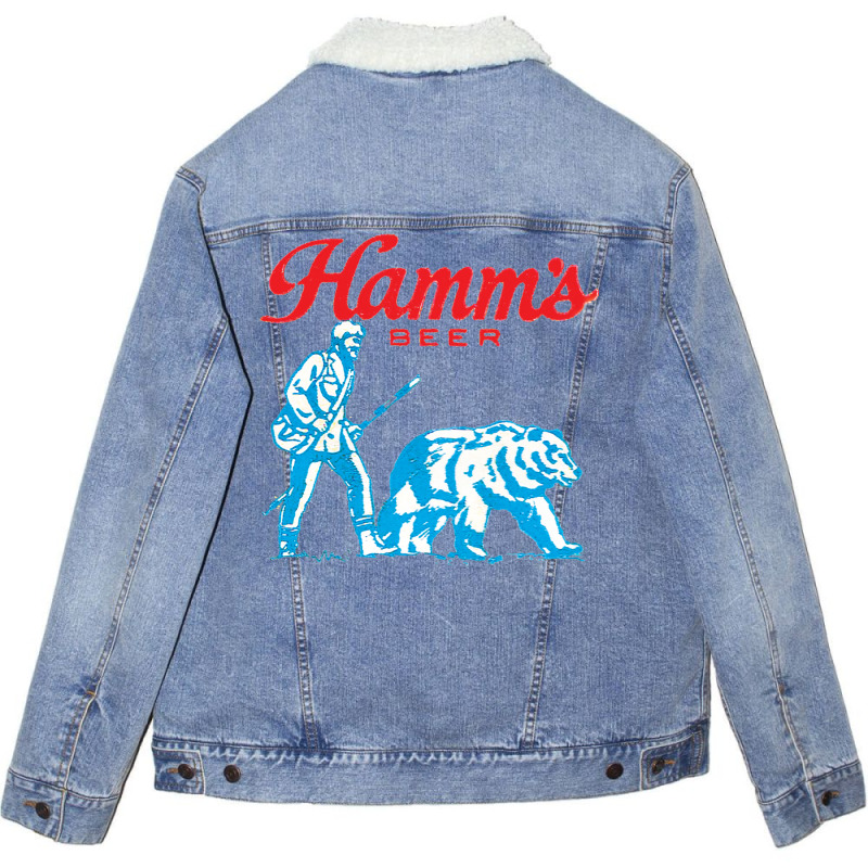 Vintage Faded Hamms Beer Unisex Sherpa-lined Denim Jacket | Artistshot