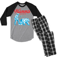 Vintage Faded Hamms Beer Men's 3/4 Sleeve Pajama Set | Artistshot