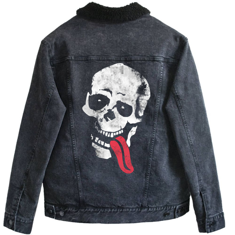 Jesse Pinkman Skeleton Tongue Unisex Sherpa-Lined Denim Jacket by durimringajs | Artistshot