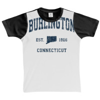 Burlington Connecticut Ct Vintage Athletic Navy Sports Desig Graphic Youth T-shirt | Artistshot