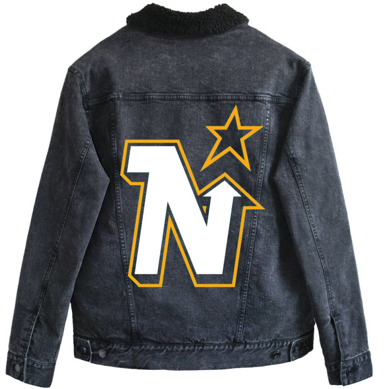 Vintage Minnesota Hockey   Retro North Stars Unisex Sherpa-lined Denim Jacket | Artistshot