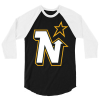 Vintage Minnesota Hockey   Retro North Stars 3/4 Sleeve Shirt | Artistshot