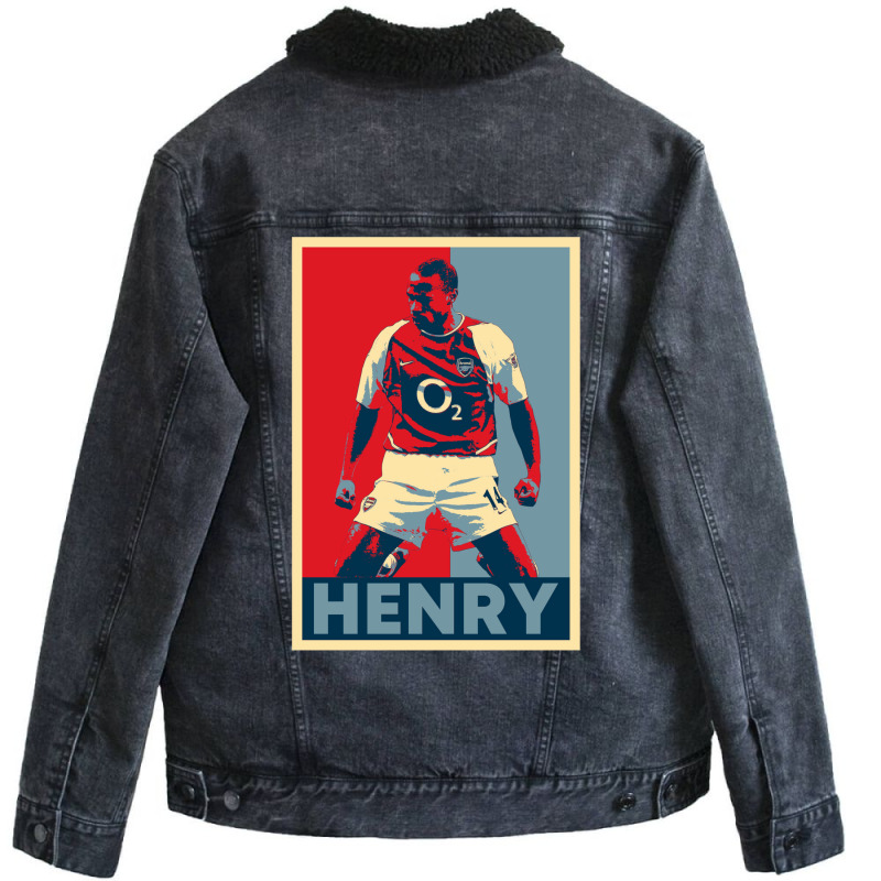 Thierry Henry Hope Unisex Sherpa-Lined Denim Jacket by buvarpeunjinc | Artistshot