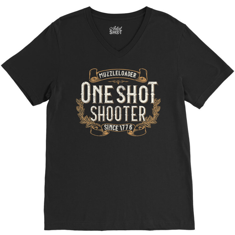 Vintage Muzzleloader Accessories Long Range Rifle Shooting V-neck Tee | Artistshot