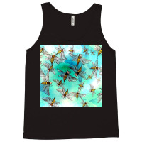 Template Pattern Design Poster Green Tank Top | Artistshot