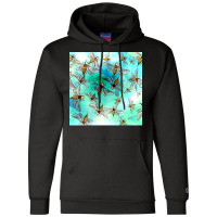 Template Pattern Design Poster Green Champion Hoodie | Artistshot