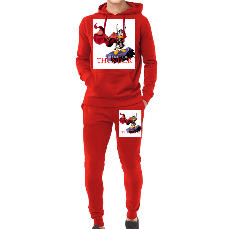 The Duck Of The Thunder Classic Poster Trending Hoodie & Jogger Set | Artistshot