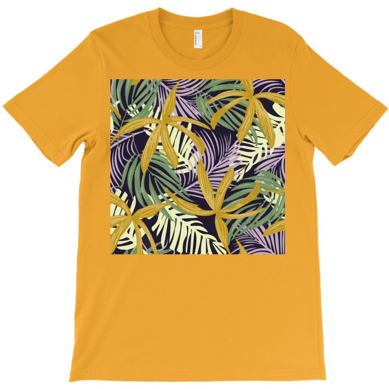 Trend Pattern With Colorful Tropical Leaves Plants Poster Travel T-shirt | Artistshot