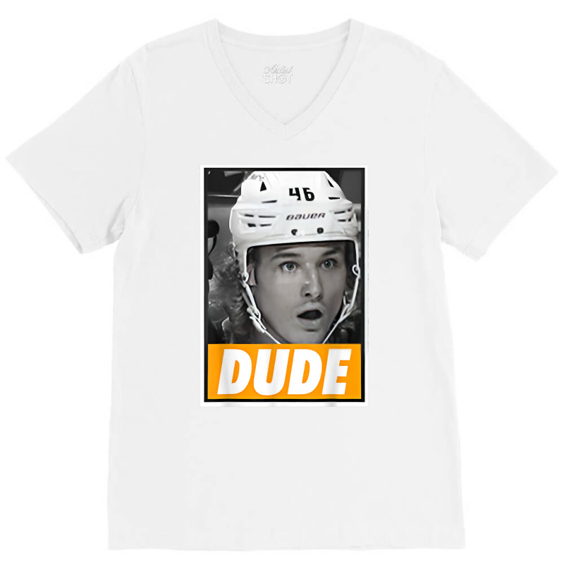 Trevor Zegras Dude Professional Ice Hockey Player Michigan Team Gift V-Neck Tee by buvarpeunjinc | Artistshot