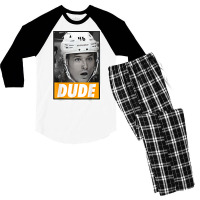 Trevor Zegras Dude Professional Ice Hockey Player Michigan Team Gift Men's 3/4 Sleeve Pajama Set | Artistshot