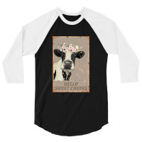 Hello Sweet Cheeks 3/4 Sleeve Shirt | Artistshot