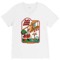 Let's Catch Santa V-neck Tee | Artistshot