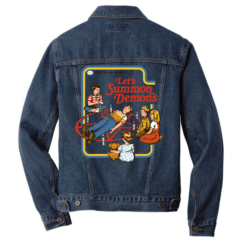 Let's Summon Demons Men Denim Jacket by durimringajs | Artistshot