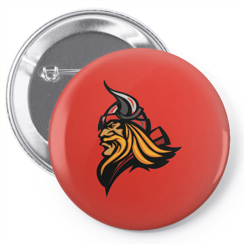 Cool Helmet   Viking Pin-back Button | Artistshot