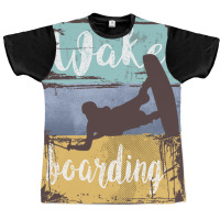 Wakeboarding Retro Wakeboarder Graphic T-shirt | Artistshot