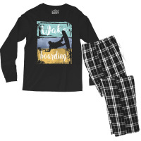 Wakeboarding Retro Wakeboarder Men's Long Sleeve Pajama Set | Artistshot