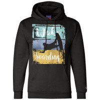 Wakeboarding Retro Wakeboarder Champion Hoodie | Artistshot