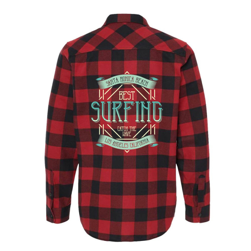 Surfing Catch The Wave Flannel Shirt | Artistshot