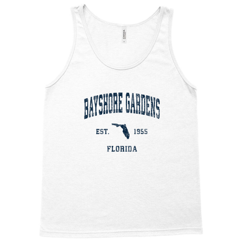 Bayshore Gardens Florida Fl Vintage Athletic Navy Sports Des Tank Top by legatgzlezy | Artistshot