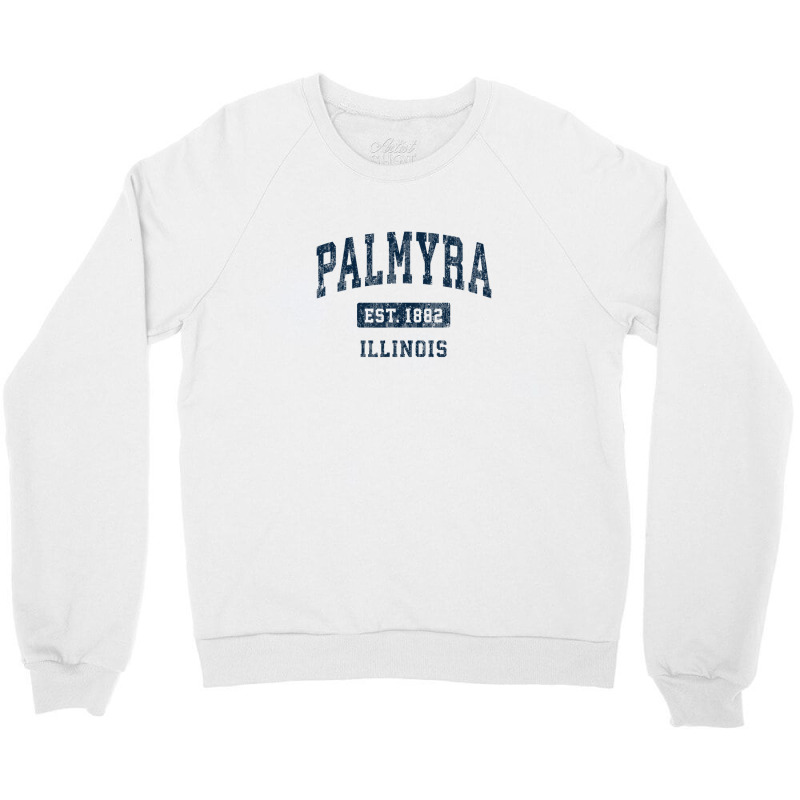 Palmyra Illinois Il Vintage Athletic Sports Design Crewneck Sweatshirt by legatgzlezy | Artistshot