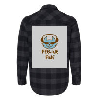 Feeline Fine Chest Design Poster Flannel Shirt | Artistshot