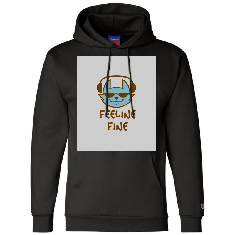 Feeline Fine Chest Design Poster Champion Hoodie by persiefennink | Artistshot