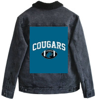 Cougars  Playmakers Poster Unisex Sherpa-lined Denim Jacket | Artistshot