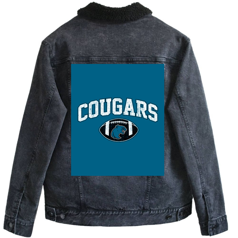 Cougars  Playmakers Poster Unisex Sherpa-lined Denim Jacket | Artistshot