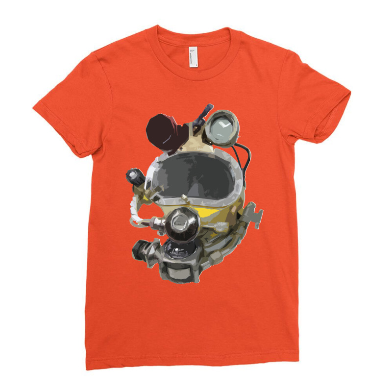 Saturation Diving Helmet Ladies Fitted T-Shirt by anderlnzofoun | Artistshot