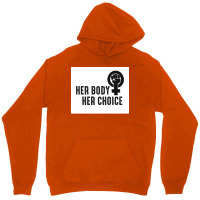 Her Body Her Choice Poster Vintage Unisex Hoodie | Artistshot