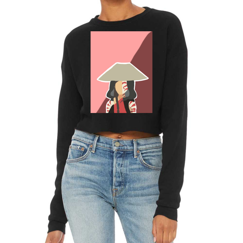 Painted Lady Avatar Poster Love Cropped Sweater by dpizzaransonr | Artistshot