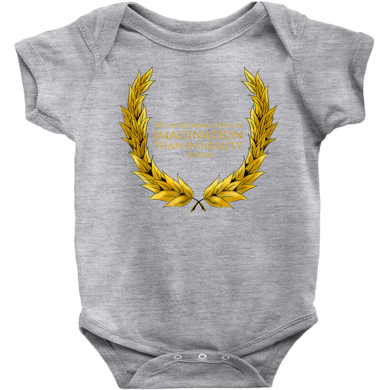 Ancient Roman Stoic Philosophy   Seneca Quote   Rome T Shirt Baby Bodysuit by l71e1leis | Artistshot