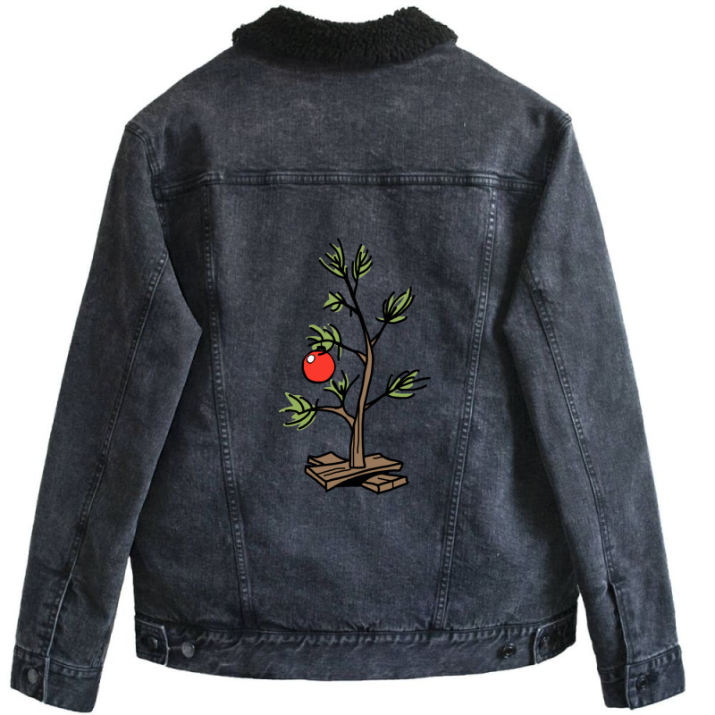 Peanuts Christmas Tree Unisex Sherpa-lined Denim Jacket | Artistshot