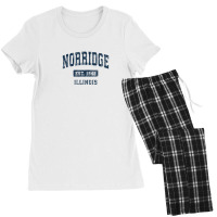 Norridge Illinois Il Vintage Athletic Sports Design Women's Pajamas Set | Artistshot