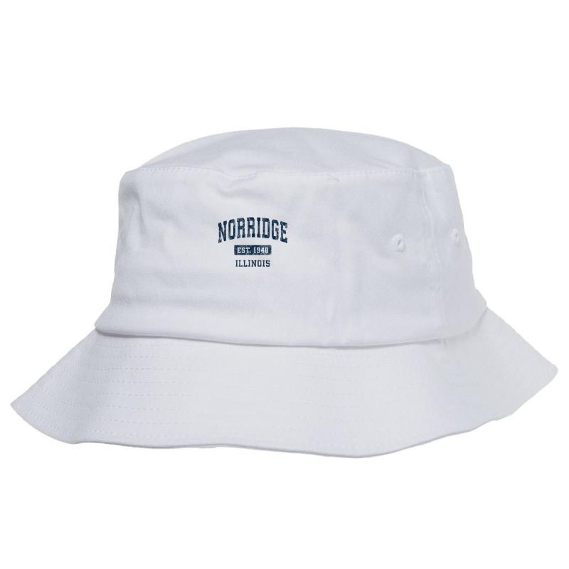 Norridge Illinois Il Vintage Athletic Sports Design Bucket Hat by legatgzlezy | Artistshot