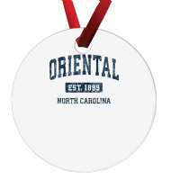 Oriental North Carolina Nc Vintage Athletic Sports Design Ornament | Artistshot