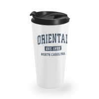 Oriental North Carolina Nc Vintage Athletic Sports Design Travel Mug | Artistshot