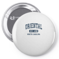 Oriental North Carolina Nc Vintage Athletic Sports Design Pin-back Button | Artistshot