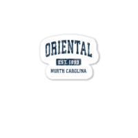 Oriental North Carolina Nc Vintage Athletic Sports Design Sticker | Artistshot