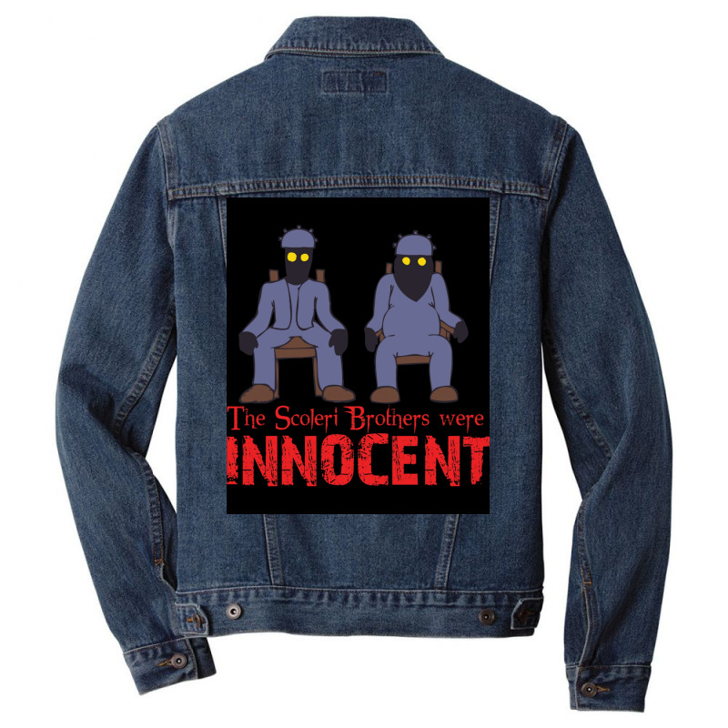 The Scoleri Brothers Were Innocent Essential Poster 80s Men Denim Jacket by persiefennink | Artistshot