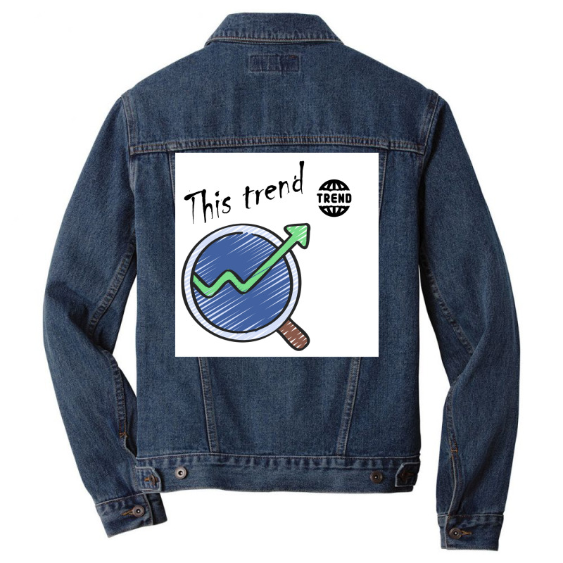 This Trend Poster Green Men Denim Jacket by persiefennink | Artistshot