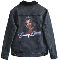 Sam Elliott As Wade Garrett From Roadhouse Unisex Sherpa-lined Denim Jacket | Artistshot