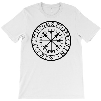 Iking Wikinger Protection Runes Compass Talisman Medieval T-shirt Designed By Neny Nuraeni