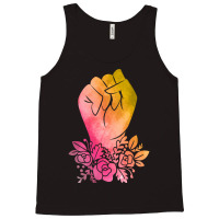 Floral Fist In Watercolor Tank Top | Artistshot