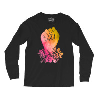 Floral Fist In Watercolor Long Sleeve Shirts | Artistshot