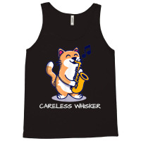 Cat Playing Saxophone Pun Careless Whisker T Shirt Tank Top | Artistshot