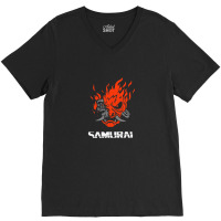 Cyberpunk Samurai V-neck Tee | Artistshot